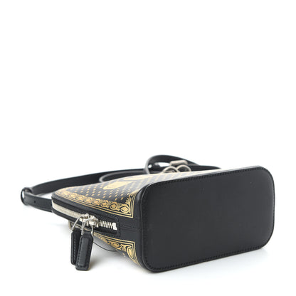 Gucci X SEGA Calfskin GUCCY Stars Mini Dome Shoulder Bag Black Gold 4 of 10