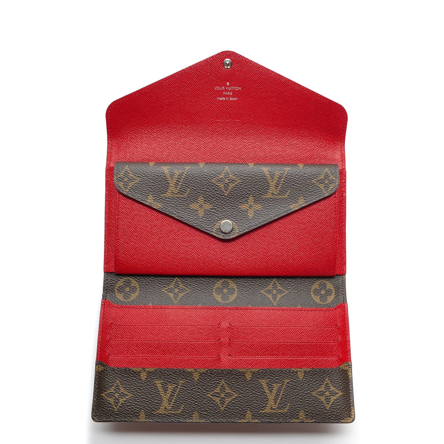 Monogram Epi Marie-Lou Long Wallet Coquelicot