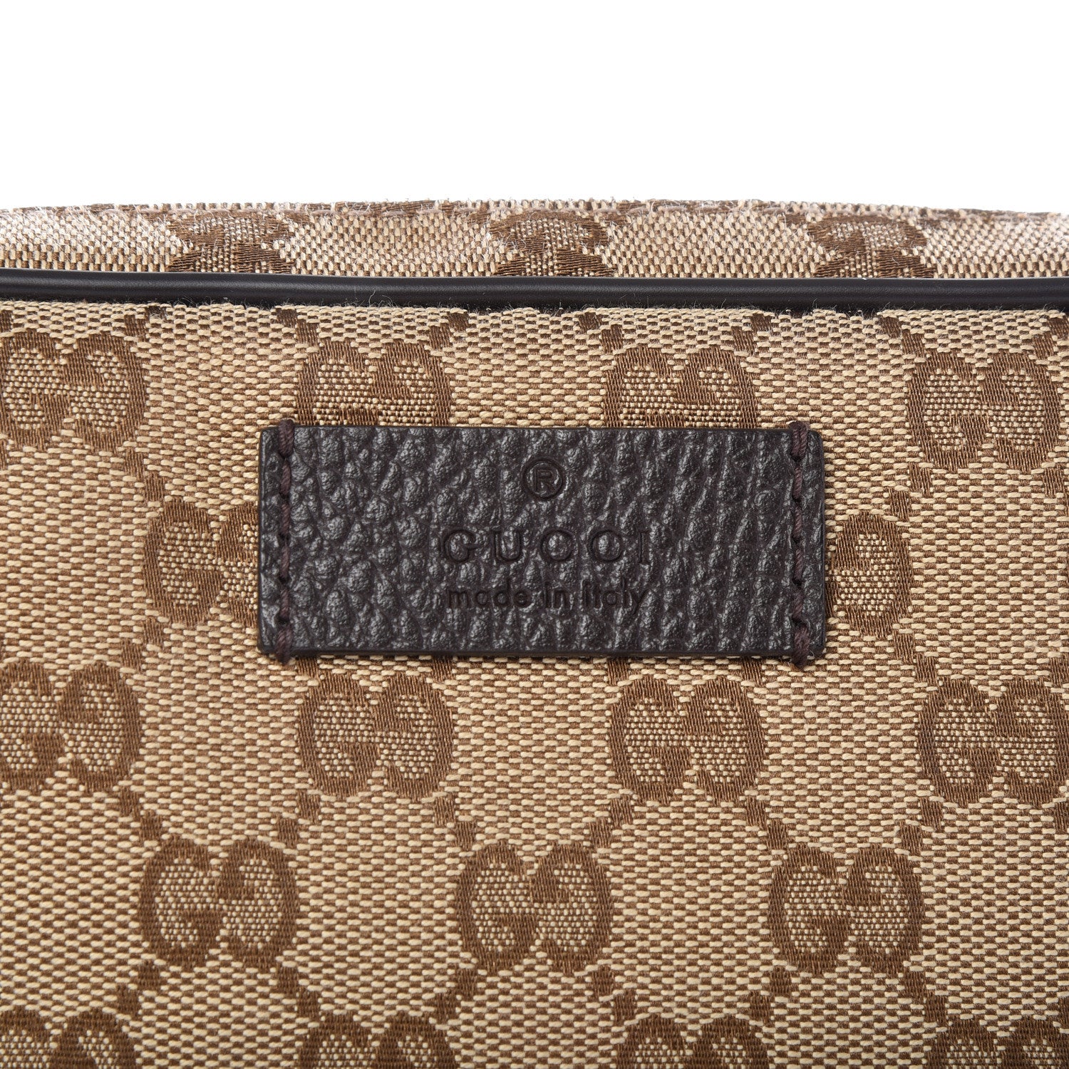 Gucci Monogram Belt Bag Dark Brown 11 of 12