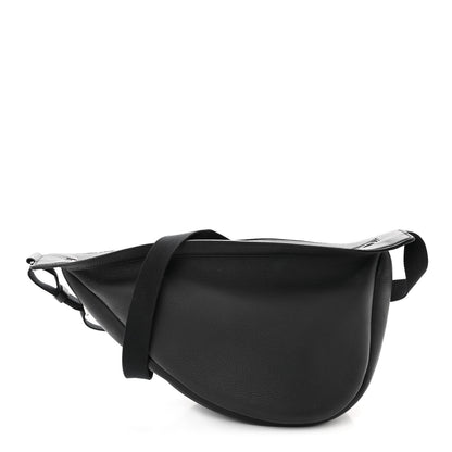 The Row Grained Calfskin Large Slouchy Banana Bag Black 1 of 9