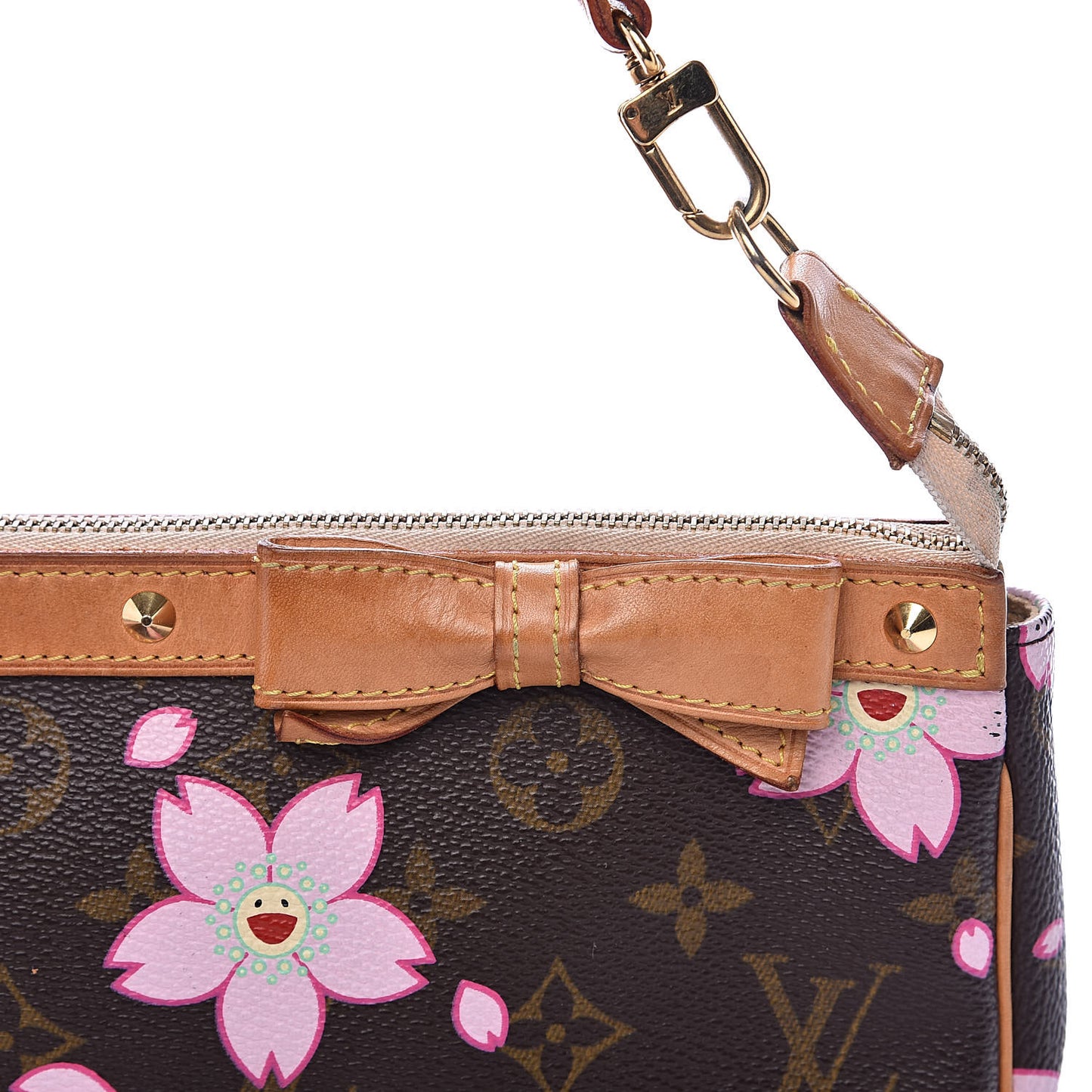 Monogram Cherry Blossom Pochette Accessories Brown