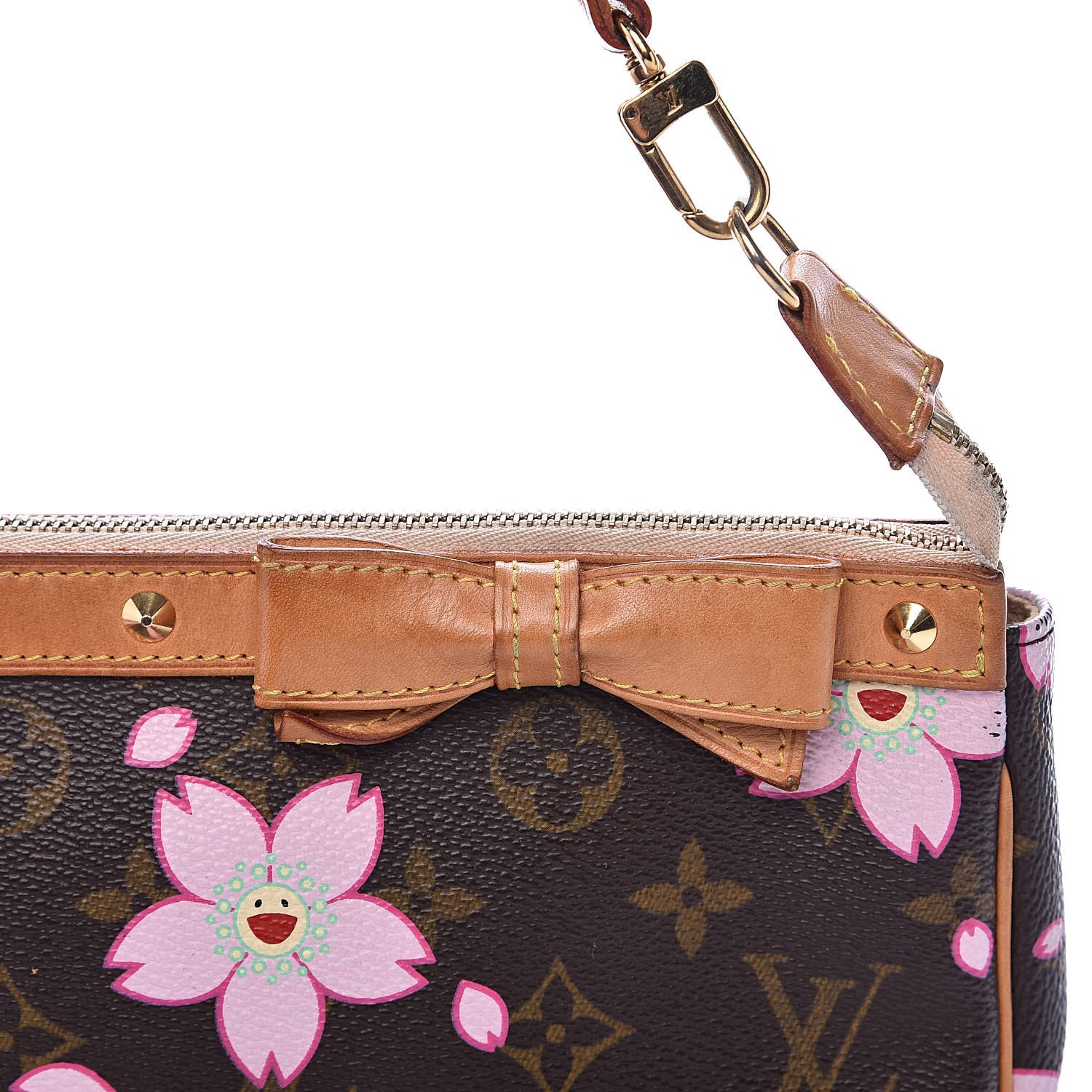 Louis Vuitton Monogram Cherry Blossom Pochette Accessories Brown 12 of 14