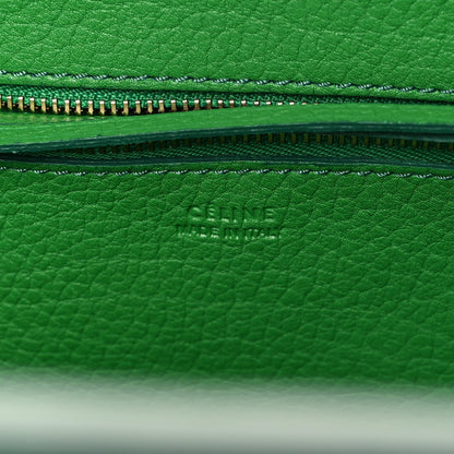 Celine Crisped Calfskin Small Tie Knot Tote Grass Green 6 of 12
