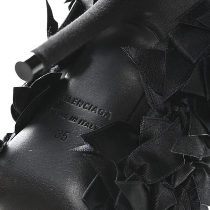 Balenciaga Satin Pointed Marie A Bows All Over 110mm Pumps 35 Black 7 of 9