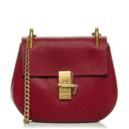 Chloe Grained Lambskin Drew Shoulder Bag Intense Red 1 of 6