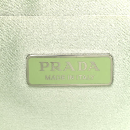Prada Satin Crystal Cleo Adjustable Strap Shoulder Bag Acqua 6 of 9