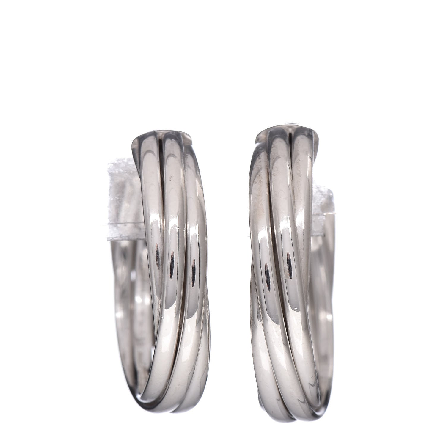 Tiffany Sterling Silver Melody Hoop Earrings 1 of 9