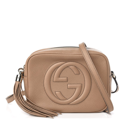 Gucci Pebbled Calfskin Small Soho Disco Bag Rose Beige 1 of 10
