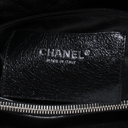Chanel Glazed Calfskin Large On The Road Tote Black 5 of 8