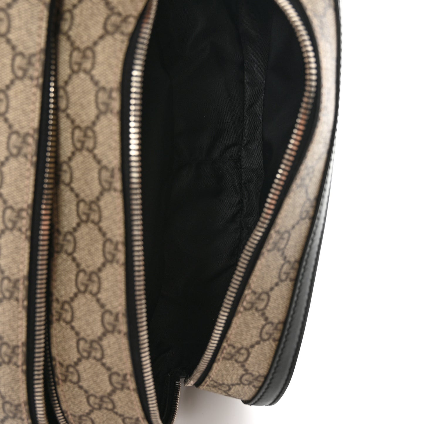 GG Supreme Monogram Toiletry Case Black