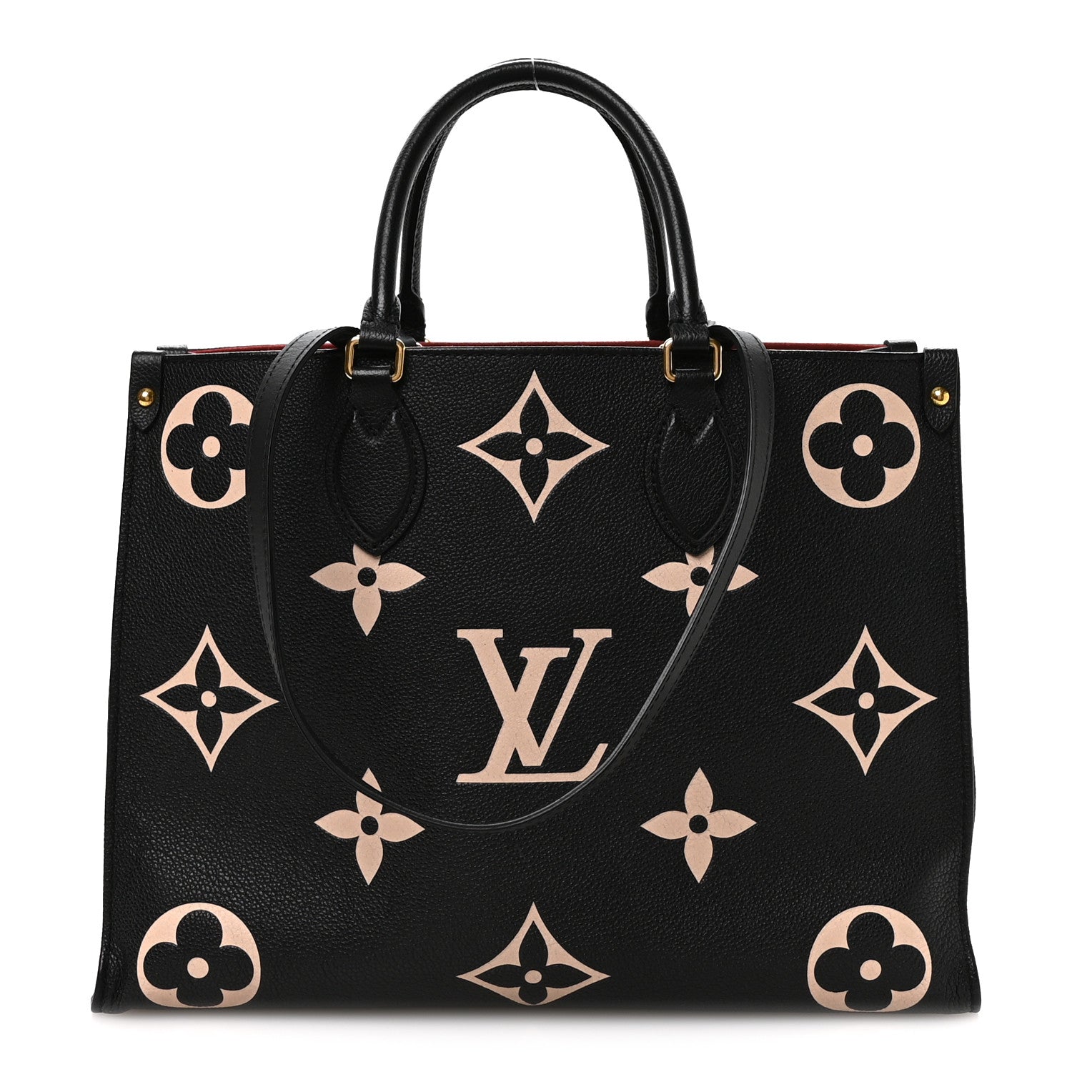 Louis Vuitton Empreinte Monogram Giant Onthego MM Black Beige 1 of 9