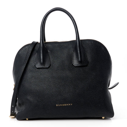 Burberry London Grainy Calfskin Small Greenwood Bowling Bag Black 1 of 15