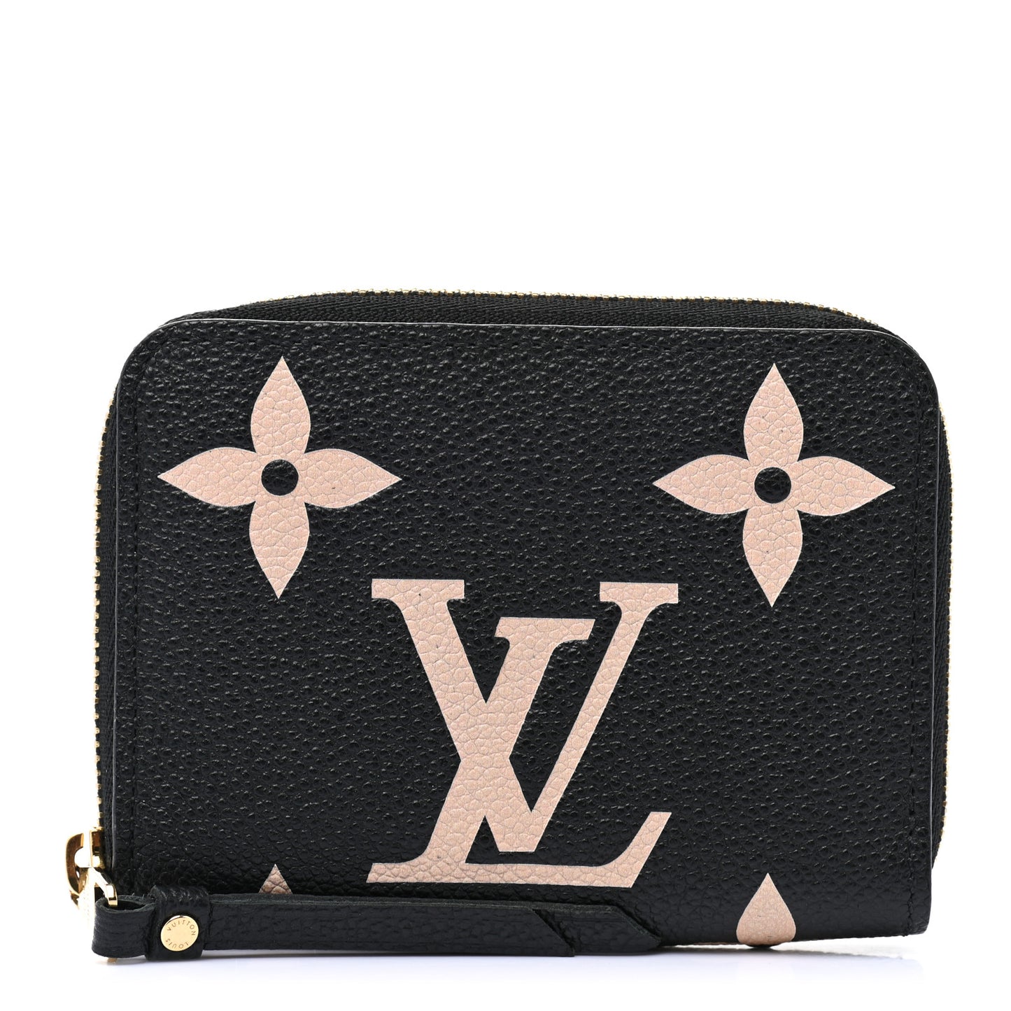 Empreinte Monogram Giant Zippy Coin Purse Black Beige