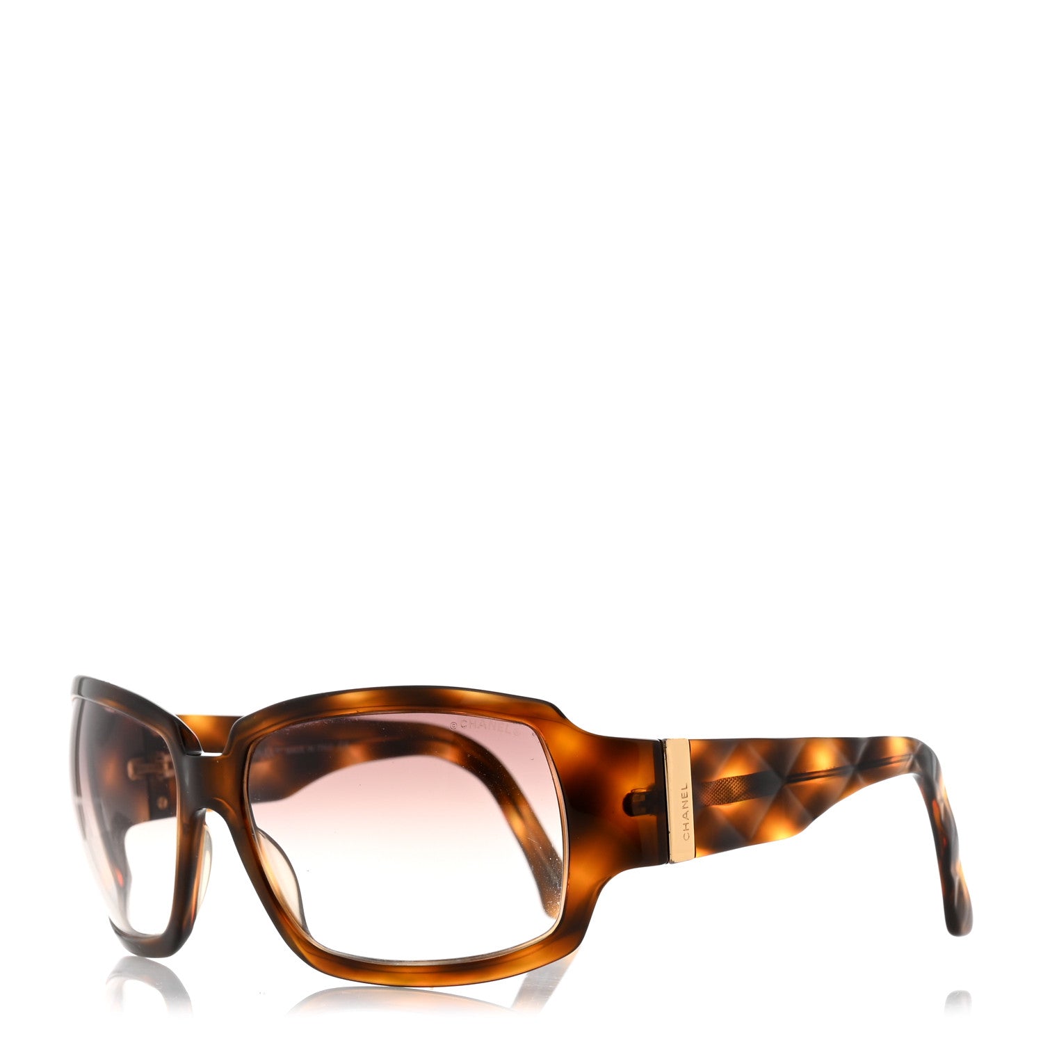 Chanel Acetate Quilted Sunglasses 5061 Tortoise 1 of 7