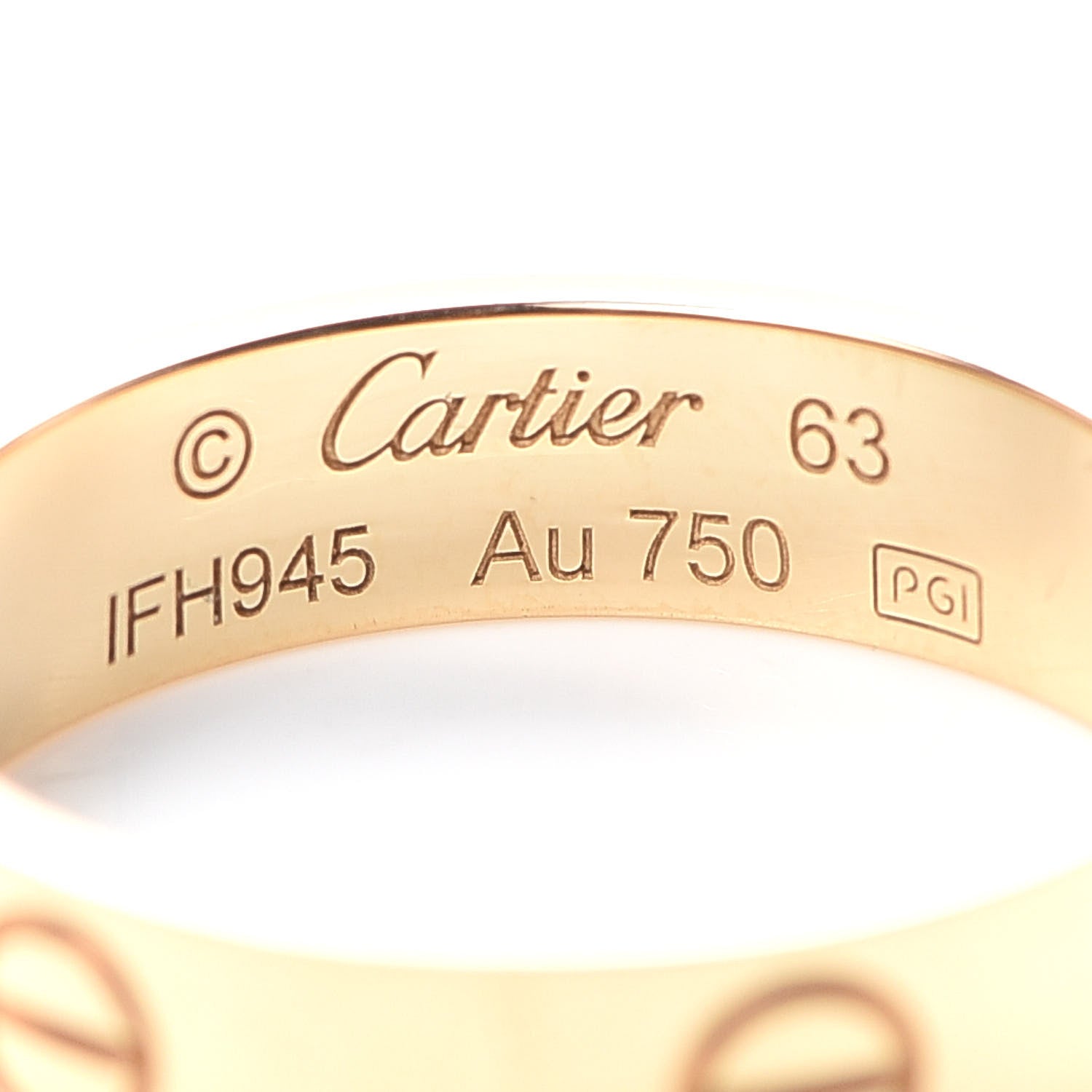Cartier 18K Yellow Gold 5.5mm LOVE Ring 63 10.25 4 of 6