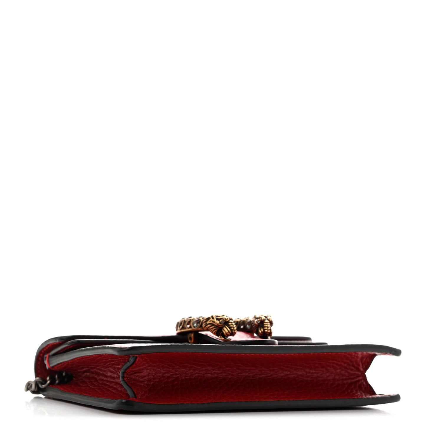 Calfskin Swarovski Crystal Super Mini Dionysus Shoulder Bag Hibiscus Red