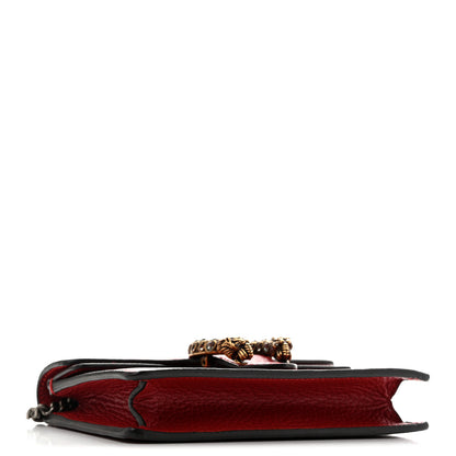 Gucci Calfskin Swarovski Crystal Super Mini Dionysus Shoulder Bag Hibiscus Red 4 of 10