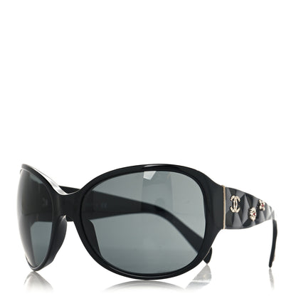Chanel CC Crystal Sunglasses 5150-B Black 1 of 7