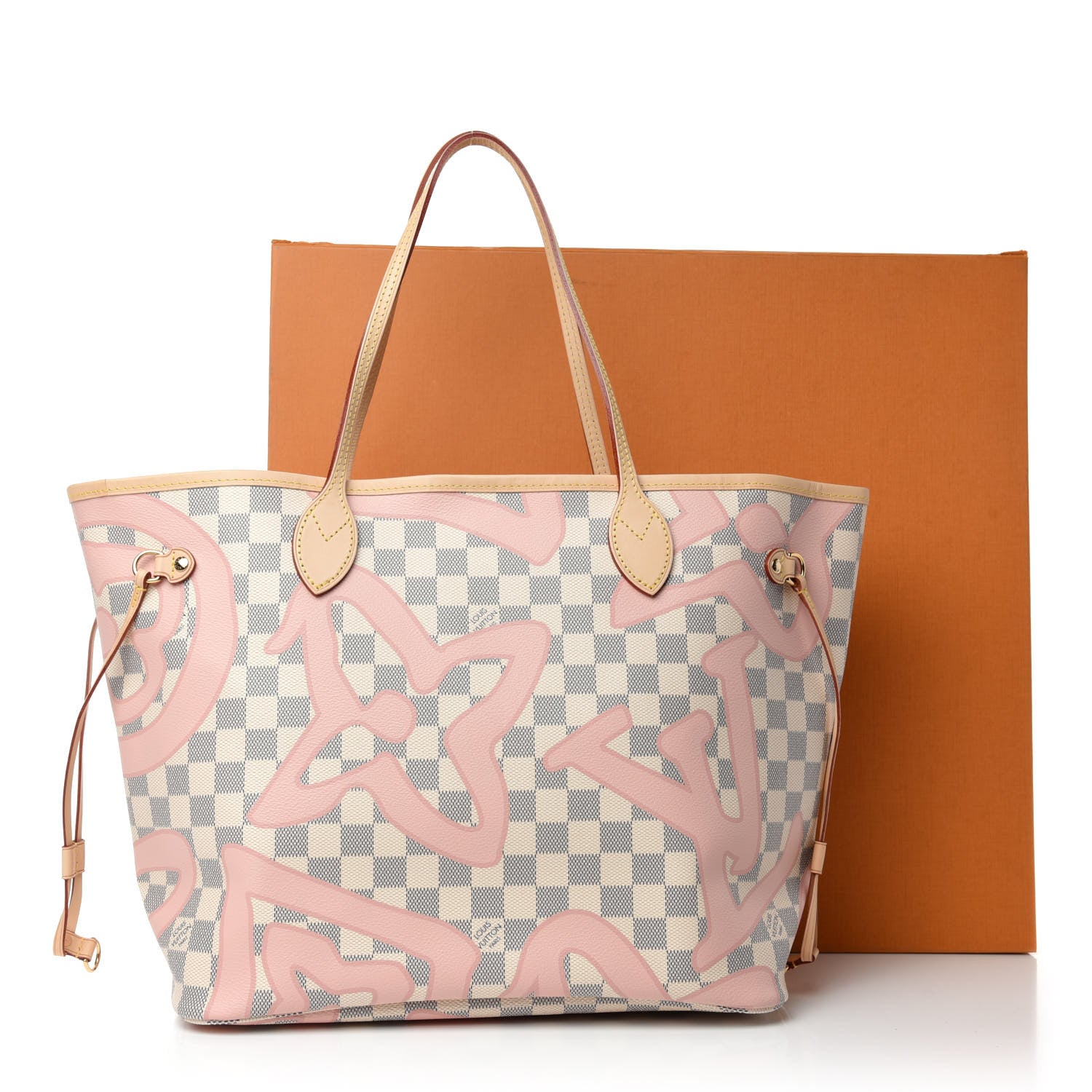 Louis Vuitton Damier Azur Tahitienne Neverfull MM 12 of 12
