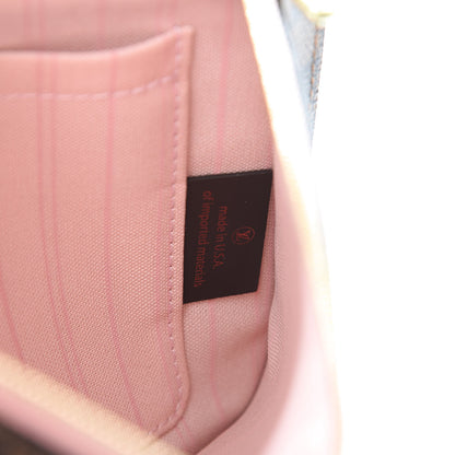 Louis Vuitton Damier Ebene Neverfull MM GM Pochette Rose Ballerine 7 of 10