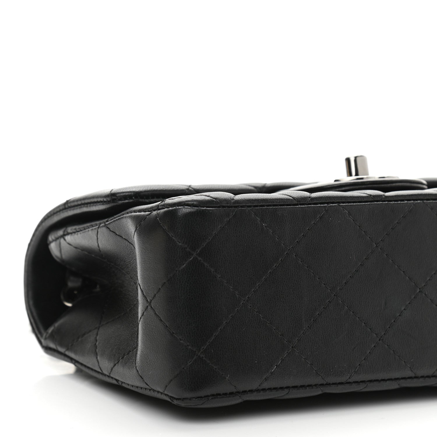Chanel Lambskin Quilted Mini Rectangular Flap Black 10 of 11
