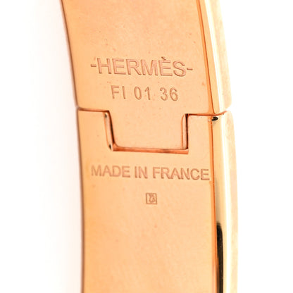 Hermes Enamel Narrow Clic Clac H Bracelet PM Rouge Corail 4 of 5