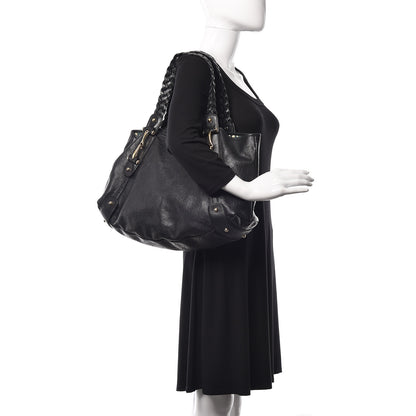 Gucci Guccissima Medium Pelham Shoulder Bag Black 2 of 14
