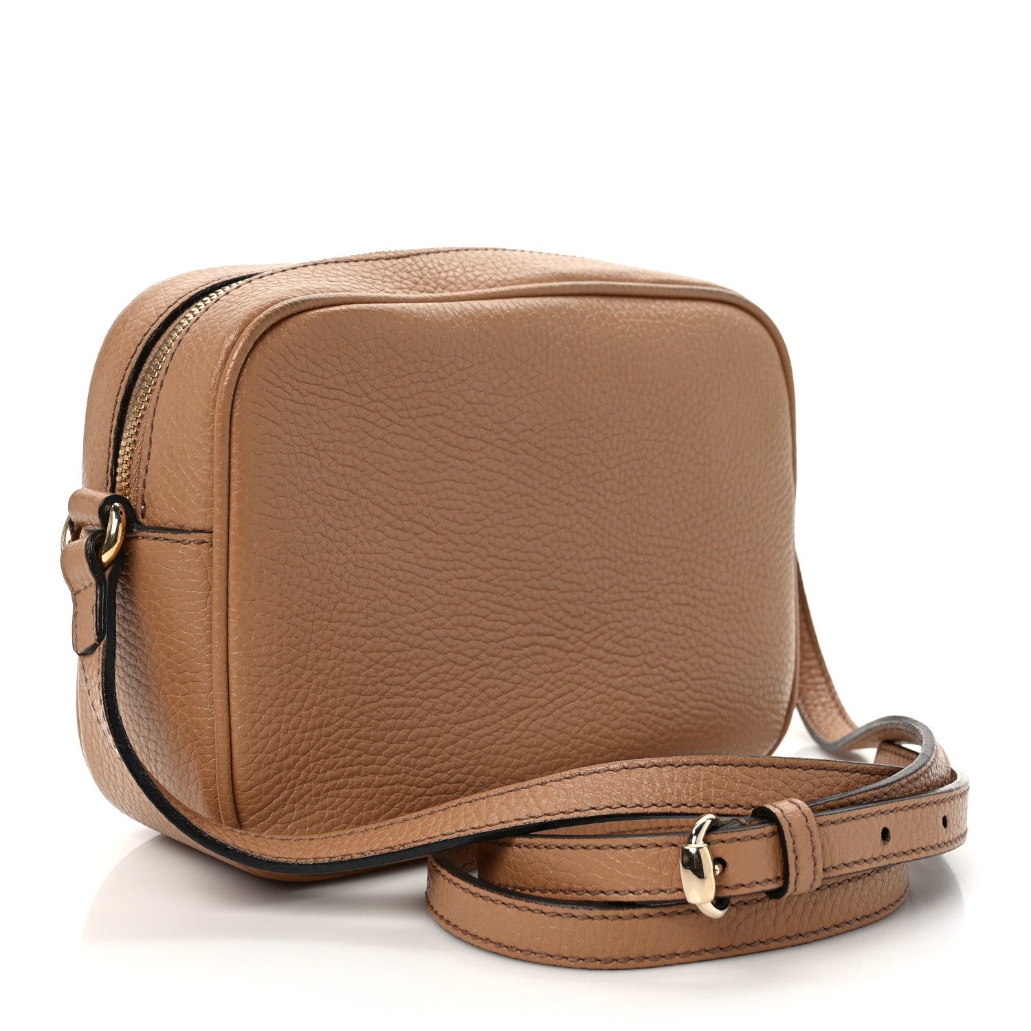 Gucci Pebbled Calfskin Small Soho Disco Bag Camelia 3 of 10