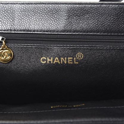Chanel Caviar CC Tote Black 5 of 10