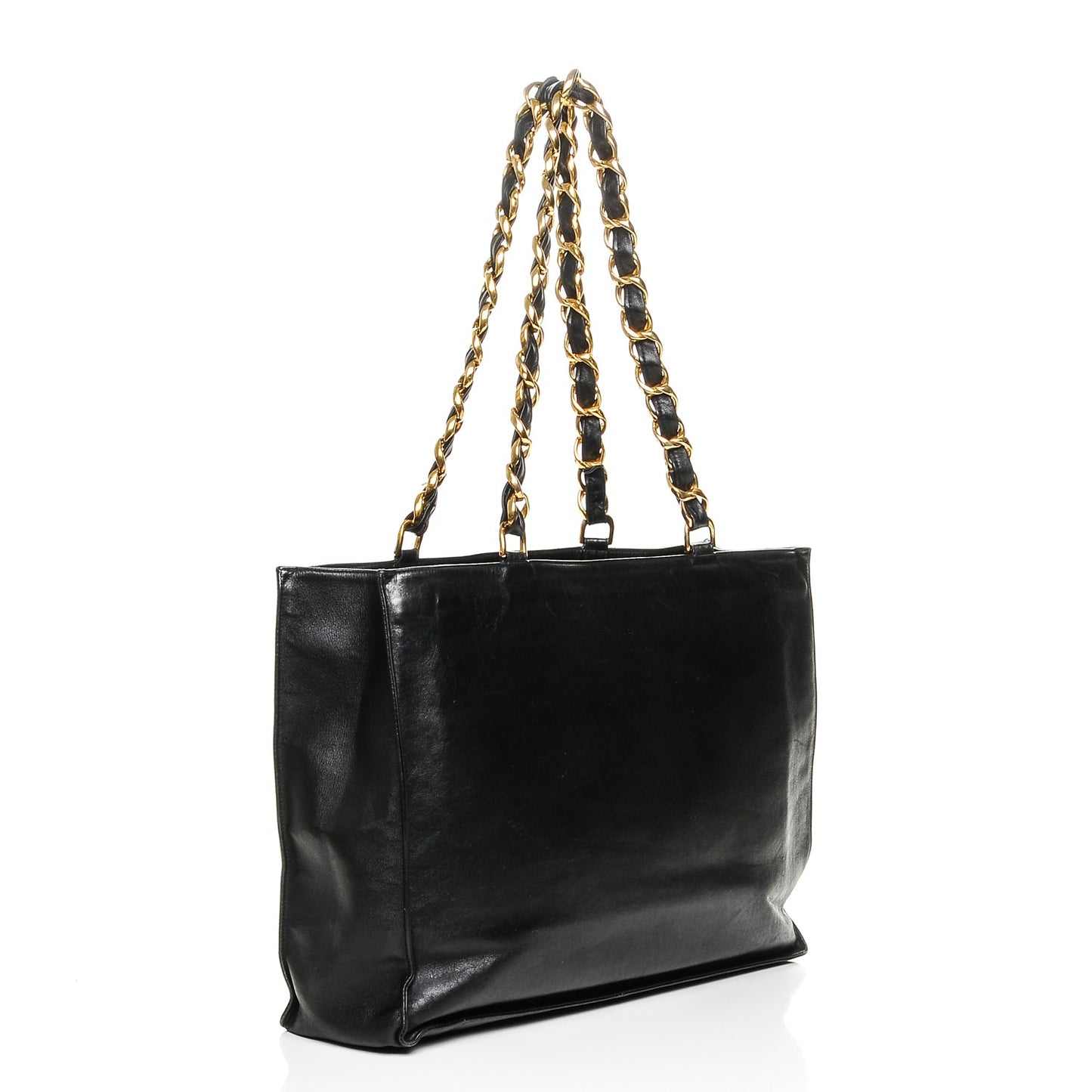 Lambskin Jumbo Shoulder Bag Black