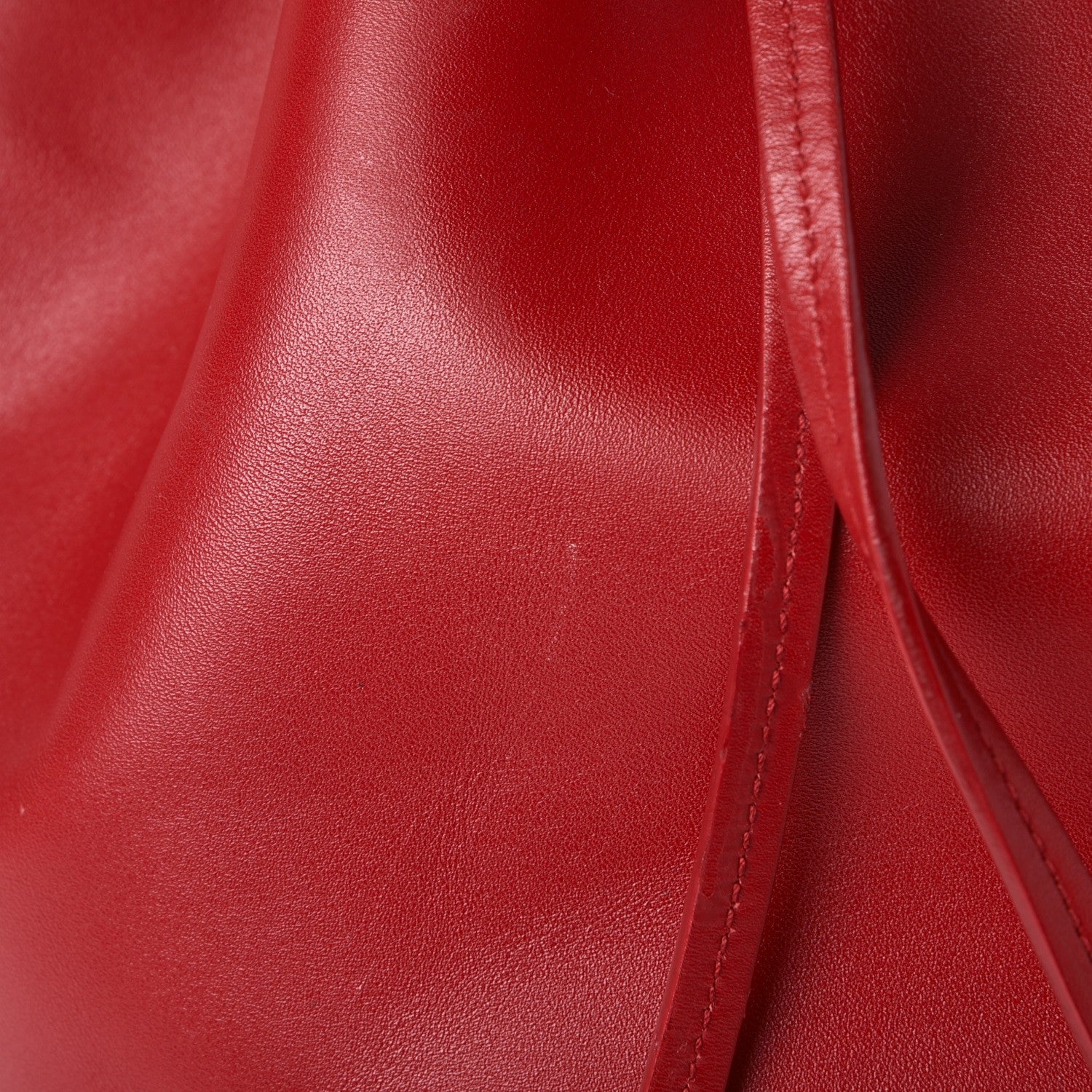 Saint Laurent Calfskin Medium Emmanuelle Bucket Bag Lipstick Red 8 of 16