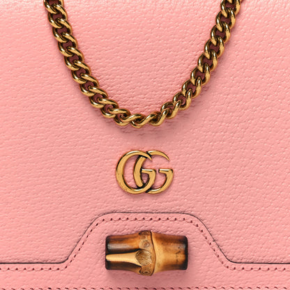 Gucci Textured Dollar Calfskin Mini Diana Chain Bag Wild Rose 8 of 10
