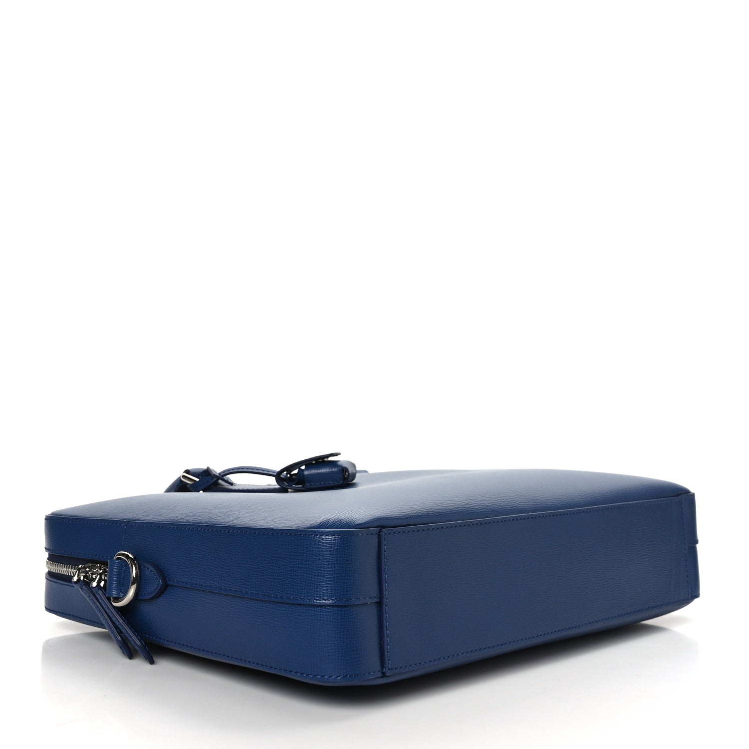 Burberry Textured Calfskin Barrow Briefcase Deep Blue 4 of 8