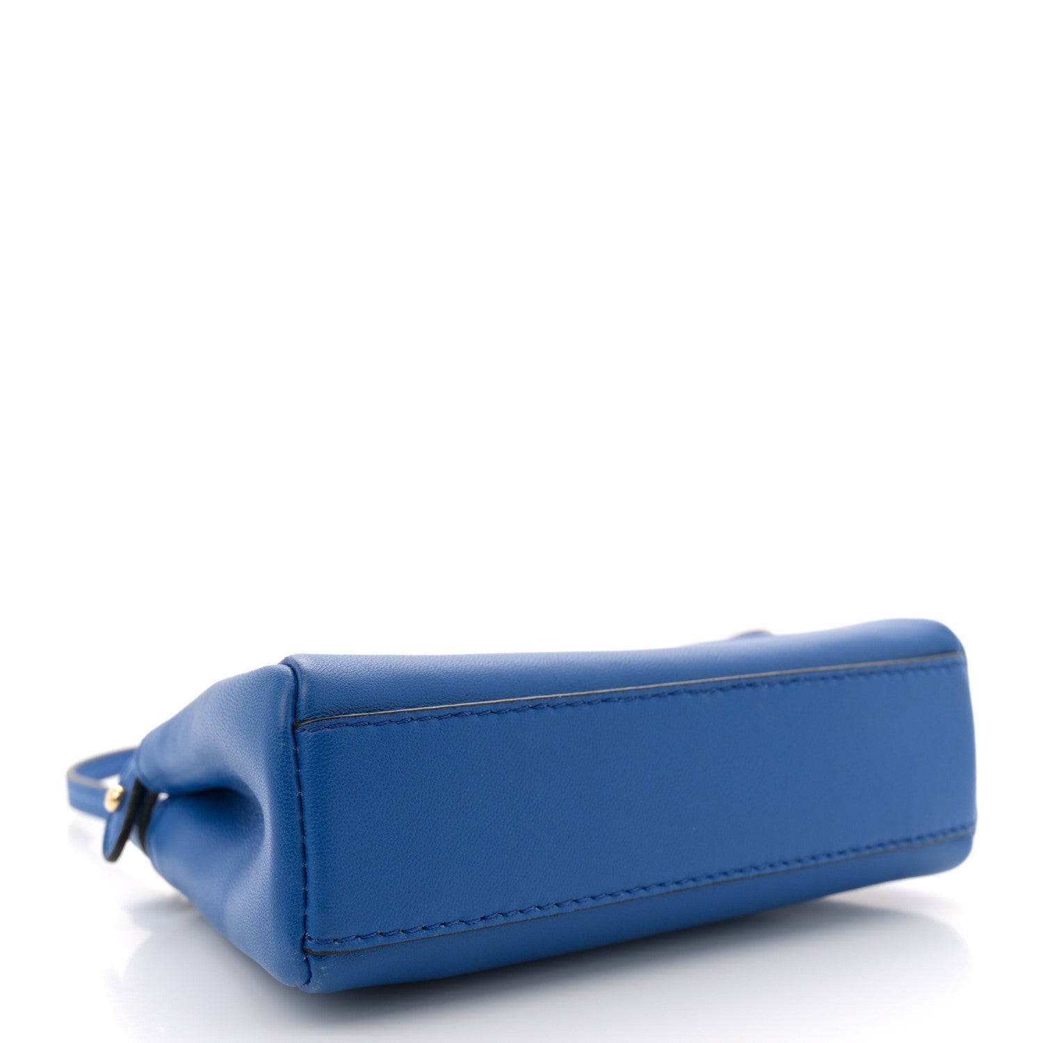 Fendi Nappa Micro Peekaboo Iconic Satchel Bluette 4 of 11