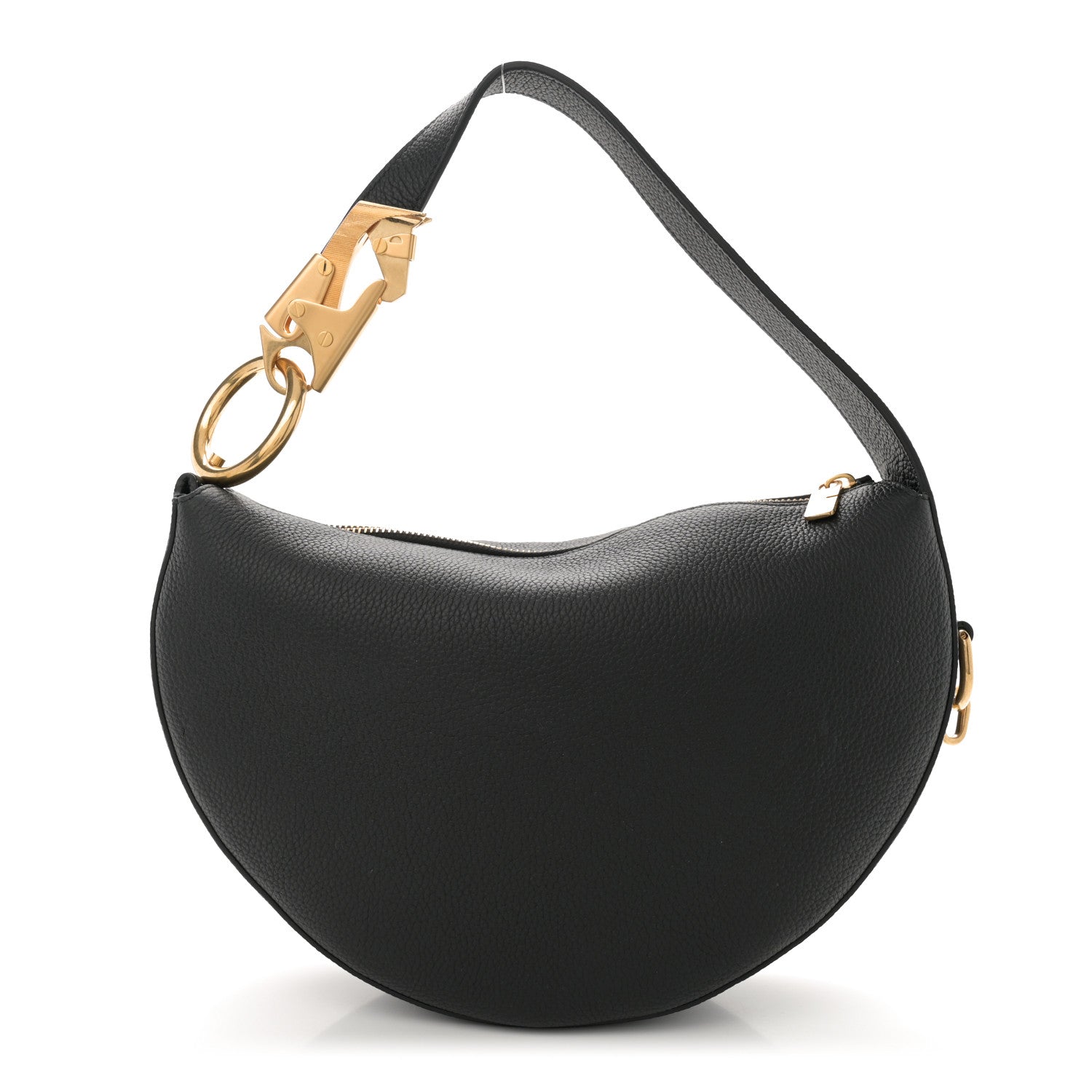 Burberry Grainy Calfskin Knight Arc Bag Black 1 of 9