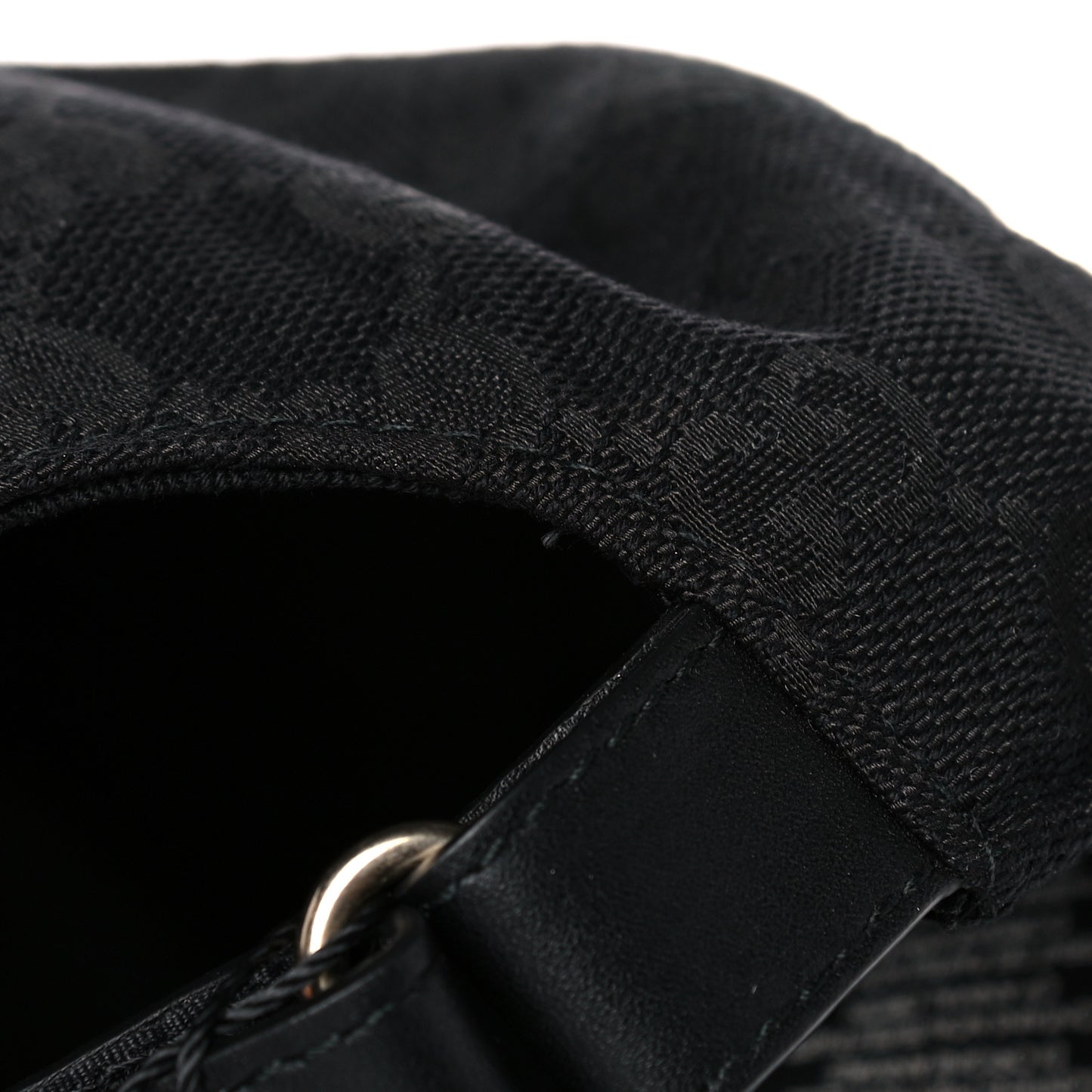 Monogram Web Baseball Hat M Black