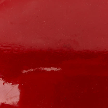 Chanel Vinyl CC Lipstick Accordion Flap Red 17 of 22
