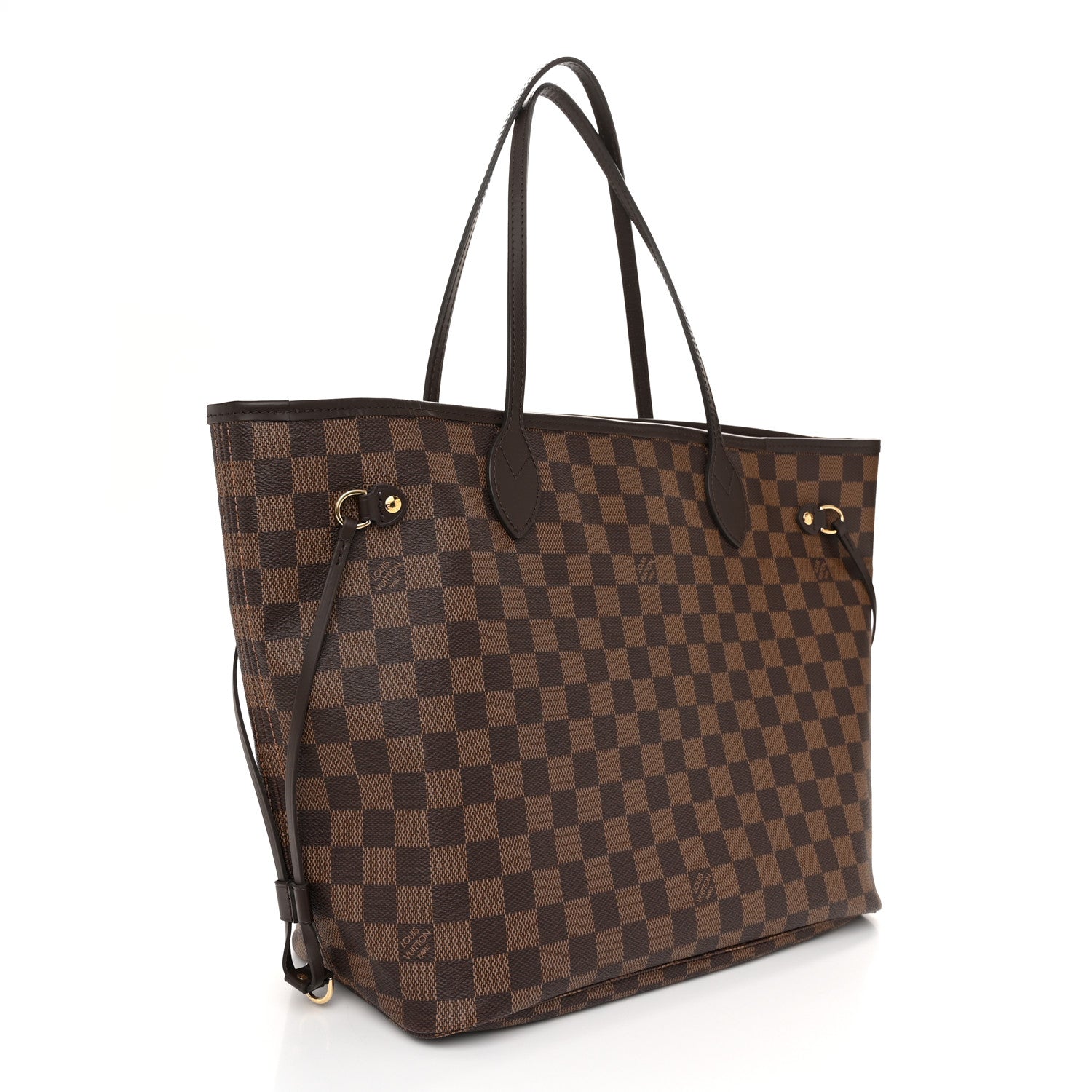 Louis Vuitton Damier Ebene Neo Neverfull MM Rose Ballerine 3 of 9