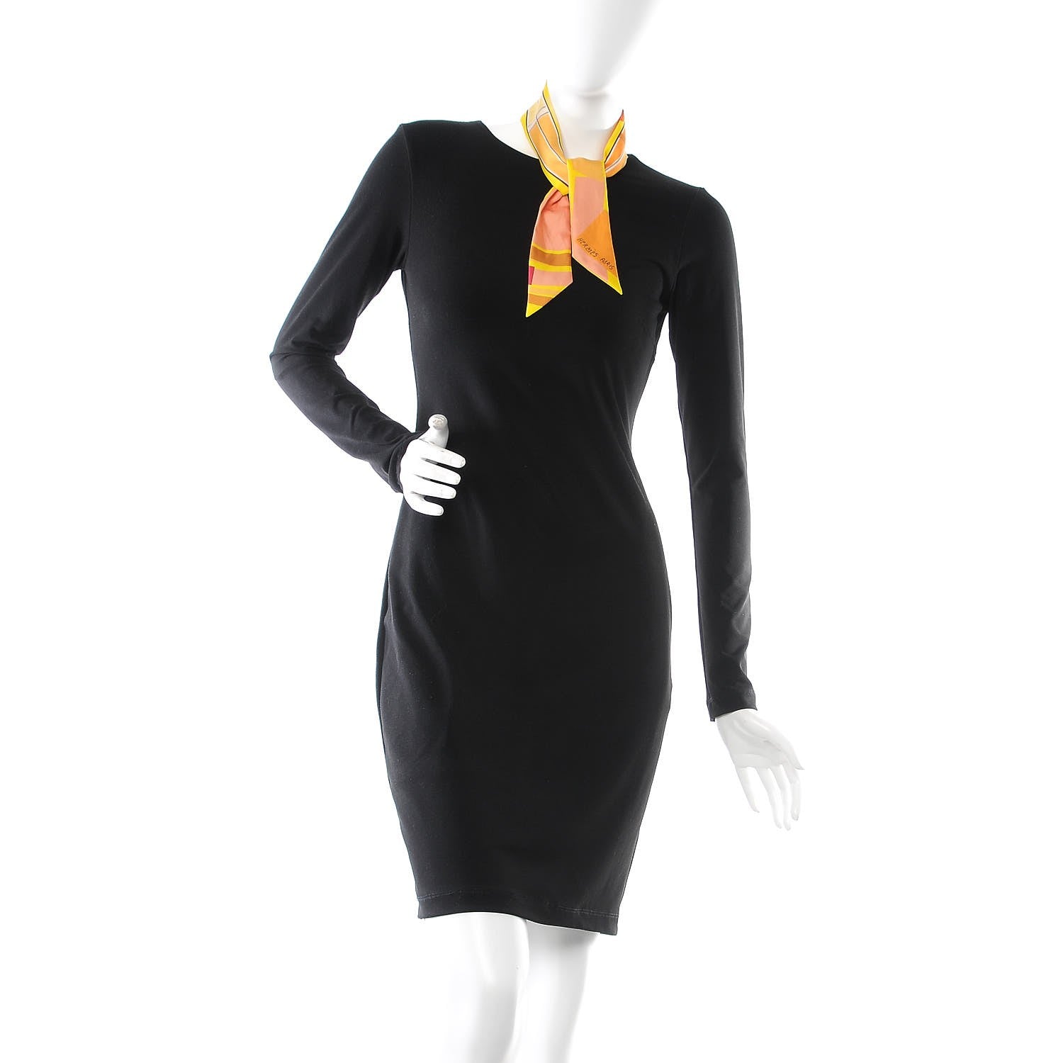 Hermes Silk Sea Surf and Fun Twilly Jaune Vif Abricot Soleil 2 of 4