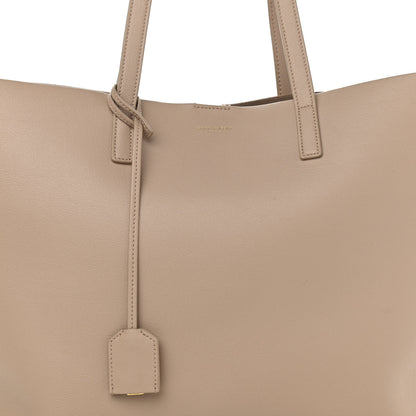 Saint Laurent Calfskin Large Shopping Tote Dark Beige 10 of 12