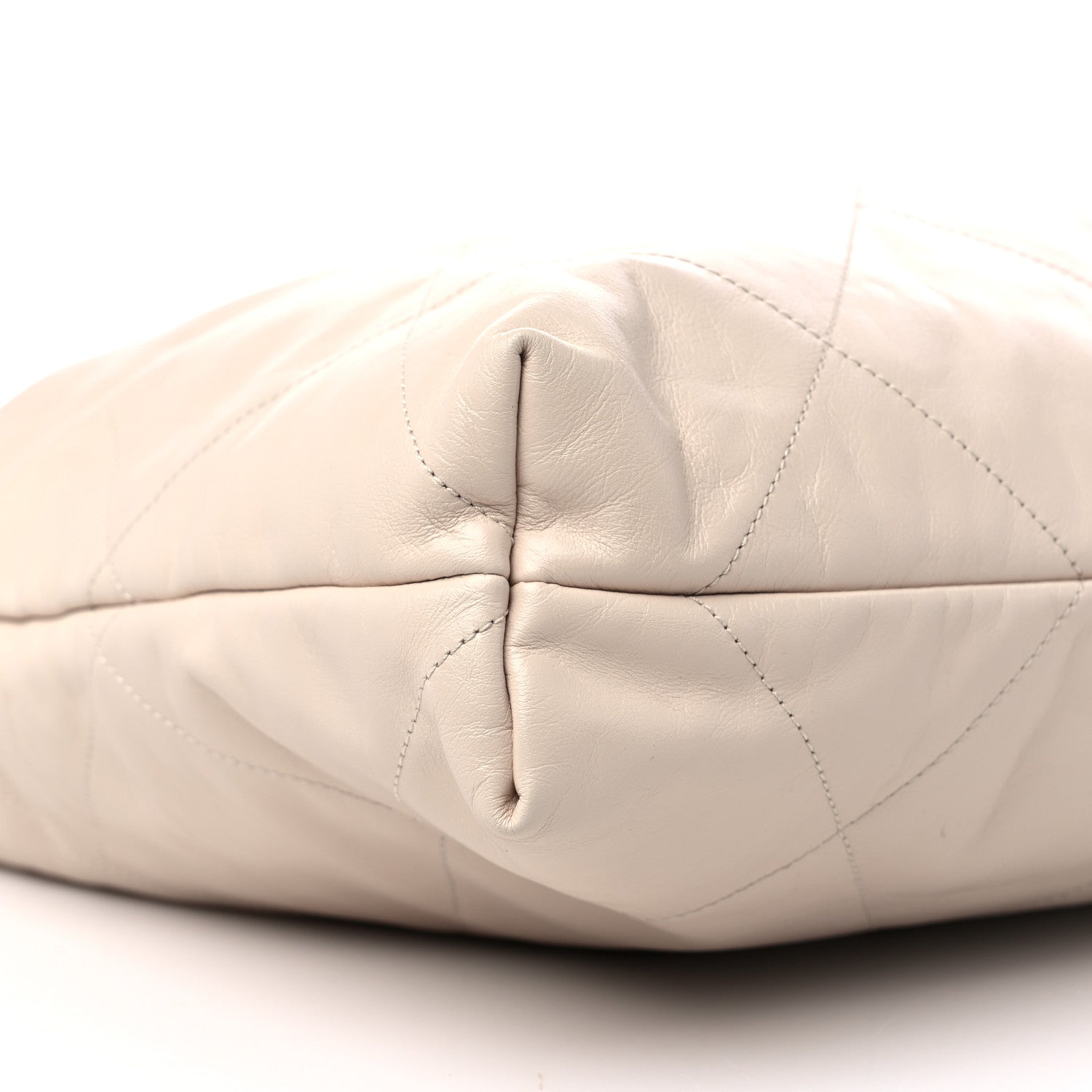 Chanel Shiny Calfskin Quilted Chanel 22 Light Beige 9 of 13