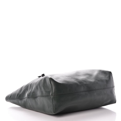 Miu Miu Vitello Soft Calfskin Shopping Tote Dark Green 4 of 12
