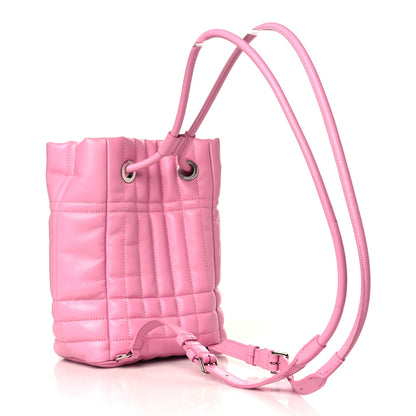 Burberry Lambskin Quilted Mini Lola Backpack Primrose Pink 3 of 10