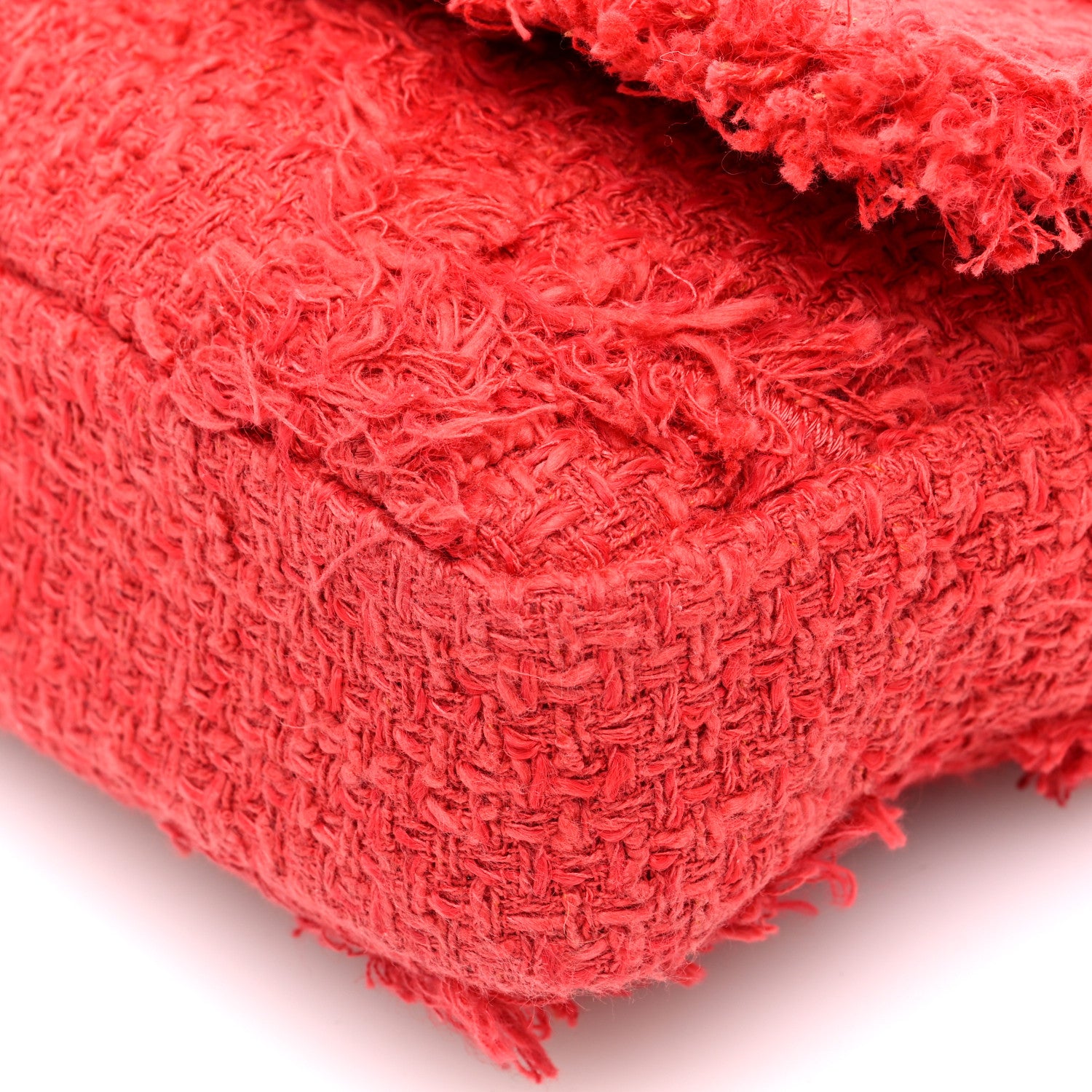 Chanel Tweed Medium Nature Single Flap Red 10 of 10
