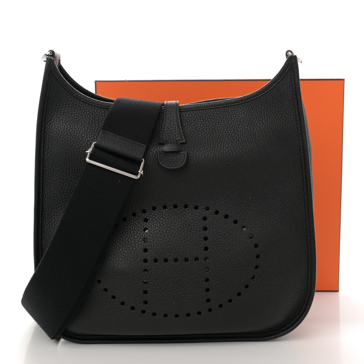Hermes Taurillon Clemence Evelyne III PM Black 11 of 11