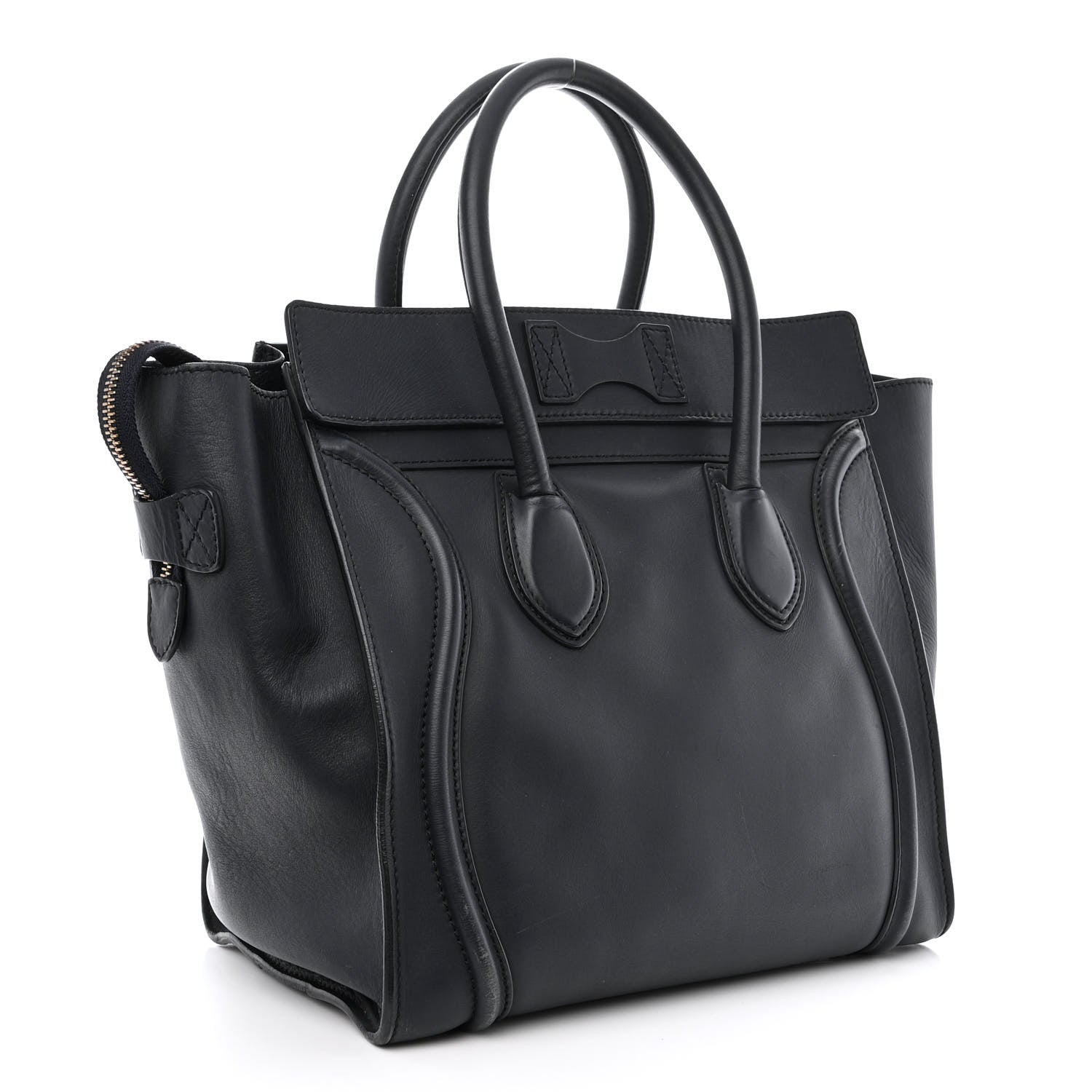 Celine Smooth Calfskin Mini Luggage Navy Blue 3 of 13