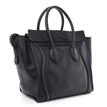 Celine Smooth Calfskin Mini Luggage Navy Blue 3 of 13