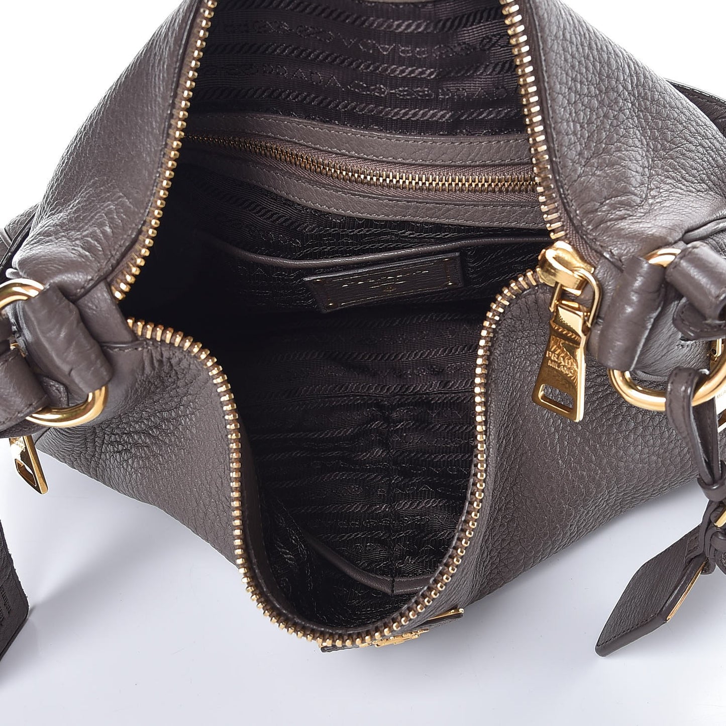 Cervo Antik Zip Hobo Argilla