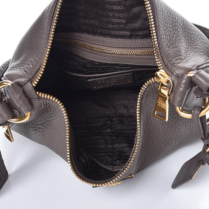 Prada Cervo Antik Zip Hobo Argilla 5 of 7