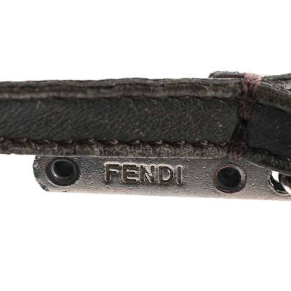 Fendi Fox Fur S ABCharm Bag Charm Grey Yellow 4 of 6